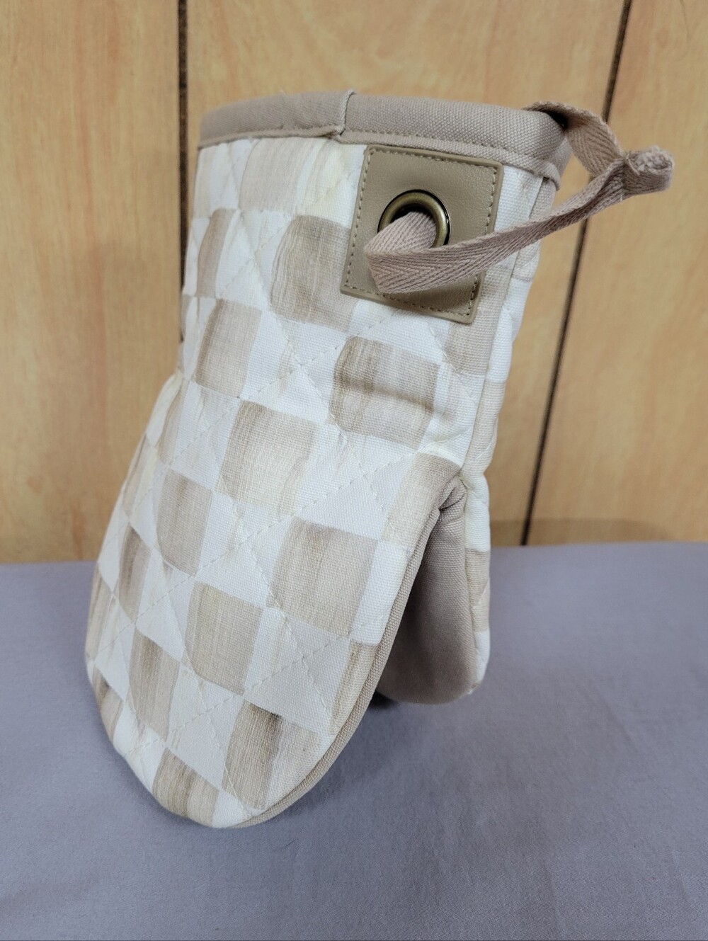 MacKenzie-Childs Moca Check Mini Oven Mitt